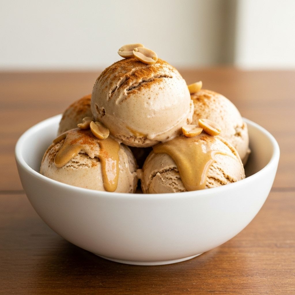 Peanut Butter Cinnamon Ice Cream